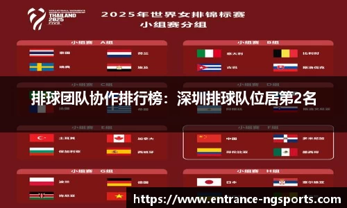 排球团队协作排行榜：深圳排球队位居第2名